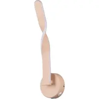 TRIO LED-Wandleuchte Ginko, sand, Metall, Höhe 45,5 cm