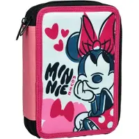 Disney Minnie Federmäppchen 2 Etagen gefüllt Rosa