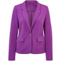 Goldner Kurzgröße: Jersey-Blazer in aubergine | Gr.: 22