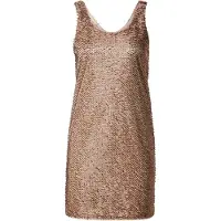 Armani Exchange für Damen. XW001832AF18870M4071 Metbloom Kleid beige (M), Lässig, Polyester, Ärmellos / Hosenträger