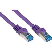 Varia Patchkabel mit Rastnasenschutz für Cat6A, 3m, violett