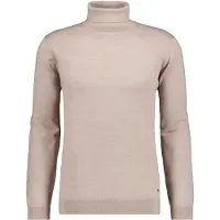 Ragman Rundhalspullover , Herren, Gr. 52, beige, Strick, 100% Wolle, ohne Ausschnitt, Pullover Rundhalspullover