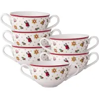 Villeroy & Boch Tasse "Suppentassen Toy's Delight 250 ml 6er Set bunt", bunt, B:11,5cm H:6,7cm, Porzellan, Trinkgefäße, Tasse, handwäsche empfohlen