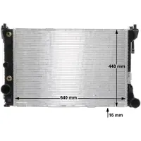 MAHLE ORIGINAL CR 988 000S Kühler Wasserkühler Motorkühler passend für MERCEDES-BENZ C-Klasse Limousine (W204) C-Klasse T-modell (S204) E-Klasse Limousine GLK