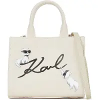 Karl Lagerfeld Handtasche Ikon Signature Choupette Weiß