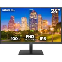 Nilox NXM24FHD1202, 60,5 cm (23.8"), 1920 x 1080 Pixel, Full HD, 4 ms, Schwarz