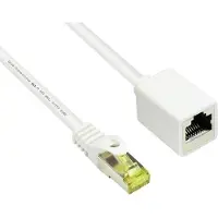 Varia RJ45 Patchkabelverlängerung 3m Cat.7 S/FTP PiMF Weiß