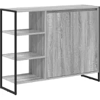 vidaXL Seitenschrank Graues Sonoma 96,5 x 30 x 75 cm Holzwerkstoff