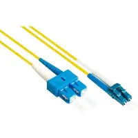 Varia LWL Duplex Patchkabel OS2 LC-SC LSZH 2m Singlemode Gelb
