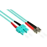 Varia Patchkabel LWL Duplex OM3 SC-ST LSZH 3m Multimode 50/125μ Aqua