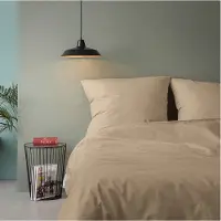 L'essentiel Maison , Beige, Ranforce Einzelbettbezug-Set (FR), Beige, 100 % BAUMWOLLE RANFORCE, 140 x 200 cm