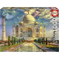 Educa Borras Taj Mahal Puzzle 1000 Stücke Golden Golden One Size