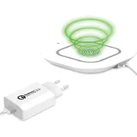 Celly WLKIT3IN1WH, Drinnen, USB, Kabelloses Aufladen, Weiß