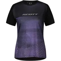 SCOTT Tee W's Trail Tuned SS black/swish purple (8038) XS