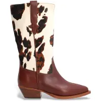 Alpe für Damen. 554674 Braune Westernstiefel aus Leder (39), 3 bis 5 cm, Keine, Lässig