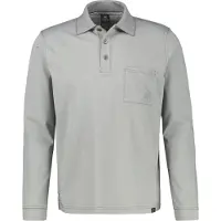 Lerros - Herren Poloshirt langarm, Regular Fit, (25D4211), Größe:L, Farbe:Basalt Grey (277)