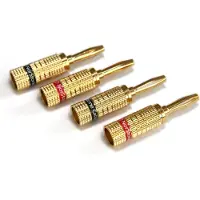 Norstone NORBANX4 - Set of 4 gold-plate banana plugs