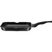 GSW Grillpfanne "Titanium Granit Advanced", schwarz, H:4,5cm Ø:28cm, Pfannen, Grillpfanne, Grillpfanne aus Aluminium-Guss mit Antihaft-Versiegelung