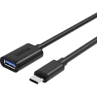 UNITEK Y-C476BK, 0,2 m, USB C, USB A, USB 3.2 Gen 1 (3.1 Gen 1), 5 Gbit/s, Schwarz