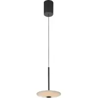 Paul Neuhaus Hängelampe Elipsa, dimmbar, schwarz, für Wohn- / Esszimmer, Glas