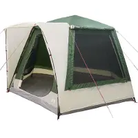 vidaXL Campingzelt 8 Personen Grün Polyester Wasserdicht