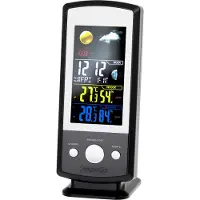 Mesko MS 1177 Wetterstation, weiß, bunte Digitalanzeige, Fernbedienungssensor