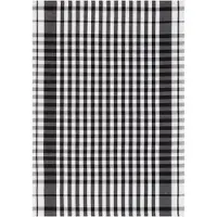 Stuco Geschirrtuch "vichy", schwarz (schwarz, weiß), B:50cm L:70cm, 100% Baumwolle, Geschirrtücher, Geschirrtuch