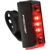 Fischer Fahrrad Fahrrad-Rücklicht "Display Akku Rücklicht TWIN STOP"