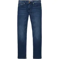 Tom Tailor Straight-Jeans DENIM "AEDAN", Herren, Gr. 33, Länge 36, blau (mid blau), Denim/Jeans, Obermaterial: 99% Baumwolle, 1% Elasthan, straight fit, Jeans Straight-Jeans