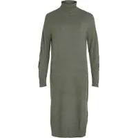 Vila Strickkleid "VIRIL ROLL NECK L/S MIDI DRESS - NOOS"
