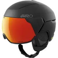 Giro Skihelm Orbit Spherical Unisex Mattee Black/Vivid Ember-59 - 62,5 cm
