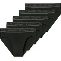 Schiesser Slip UNCOVER BY "Slip UNCOVER Cotton 5PACK 5er Pack", Herren, Gr. 3XL, schwarz, Obermaterial: 95% Baumwolle CO. 5% Elasthan EL., Unterhosen Slip