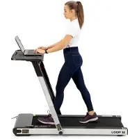 HMS Loop12 Multi Grau Elektrisches Laufband Mit -Schreibtisch