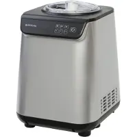 Guzzanti GZ 151A, Kompressor Eismaschine, 1,2 l, 1 Becken, Schwarz, Edelstahl, LED, 250 mm