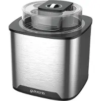Guzzanti GZ 159, Eis-Shaker, 2 l, 1 Becken, Schwarz, Edelstahl, 45 min, 204 mm