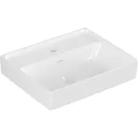 Villeroy & Boch Collaro Handwaschbecken, 1 Hahnloch, ohne Überlauf, ungeschliffen, 450x370mm, 43344601, Farbe: weiß-alpin