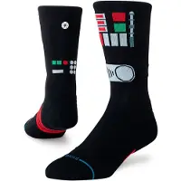 Stance - Dark Side Crew - Multifunktionssocken Gr 43-47 schwarz