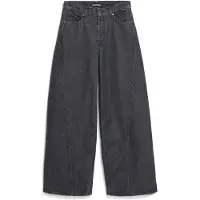 Armedangels AALTHEA MID WAIST BARREL JEANS | TENCELTM Lyocell Mix Non Stretch - schwarz (25-32)
