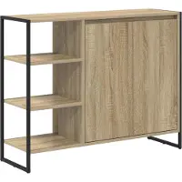 vidaXL Seitenschrank Sonoma 96,5 x 30 x 75 cm Holzwerkstoff