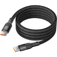 Ksix BCL060WAT02, 1 m, USB C, USB C, USB 2.0, 0,48 Gbit/s, Schwarz