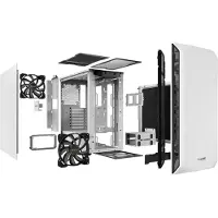 Be quiet! BG035, Midi Tower, PC, Weiß, ATX, Mini-ATX, Mini-ITX, ABS Synthetik, Stahl, 19 cm