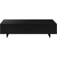 En.casa [] Couchtisch Lärketorp 115 x 55 x 31 cm Beistelltisch Sofatisch Wohnzimmertisch Kaffeetisch Schwarz