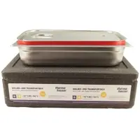 GVK EPP Thermohauser Kühlbox Warmhaltebox Transportbox inkl. 1x GN 1/1 100mm mit Fallgriffen + Deckel Silikonring