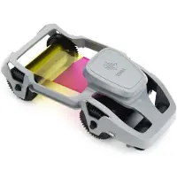 Zebra Ymcko 200 Zc100/zc300 Bandbedruckte Etiketten Grau Grau One Size