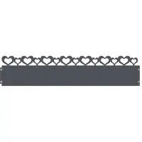 vidaXL Rasenkanten 10 stk. 103 x 0,05 x 22 cm Stahl Anthrazit