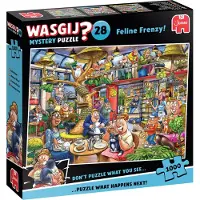 Royal Jumbo BV Wasgij Mystery 28 - Feline Frenzy - Puzzle 1000 Teile