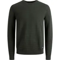 Jack & Jones Rundhalspullover "JJEEMIL KNIT CREW NECK NOOS" Baumwollmischung, regular fit