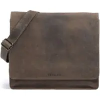 Harold's Leder Businesstasche Schultertasche Antic Messengerbag Taupe