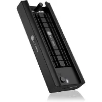 Icy Box IB-180MC-C31, M.2 NVMe & SATA Docking, USB 3.2 Gen 2 Type-C, Werkzeuglos, Aluminium, schwarz, SSD-Gehäuse, M.2, PCI Express, Serial ATA III, 10 Gbit/s, USB Anschluss, Schwarz