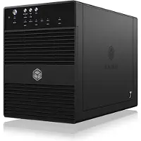 Raidsonic IB-3640SU3, Externes 4-fach SINGLE System für 3,5" SATA I/II/III Festplatten, USB 3.2 Gen 1 + eSATA, schwarz, HDD, SATA, 3.5", USB 3.2 Gen 1 (3.1 Gen 1) Type-B, Schwarz, Aluminium, Kunststoff